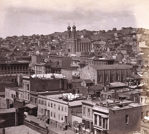 558. View from the Nucleus Hotel, corner Market and Third streets, looking West, San Francisco