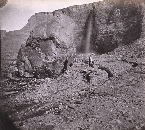 802. Hydraulic Mining--The Big Boulder, Kentucky Claim, Timbuctoo, Yuba County