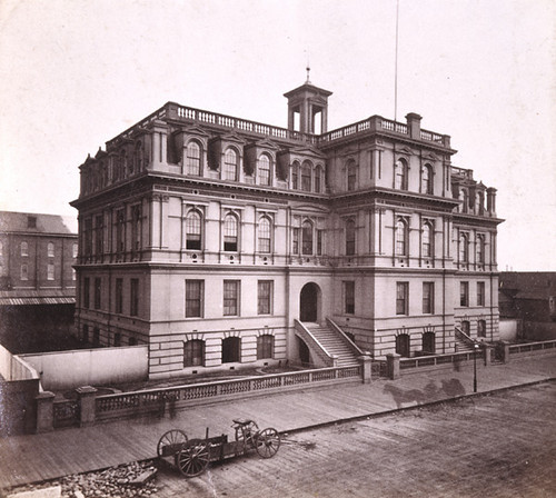 503. Lincoln School House, Fifth Street, from corner Market, San Francisco