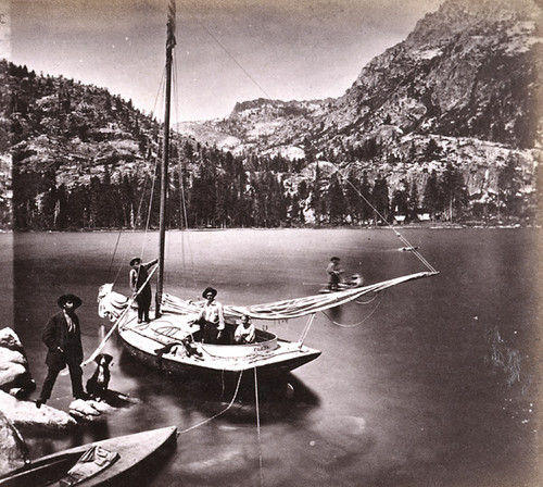 658. Eagle Canon, from Eckley's Island, Emerald Bay. Western Shore of Lake Tahoe