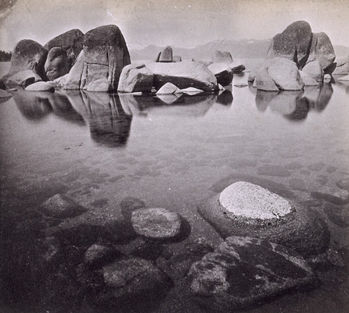 670. Among the Rocks. View from the shore, At Zephyr Cove, Lake Tahoe