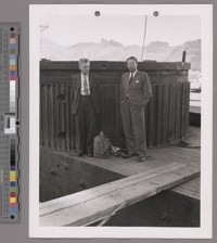 Marcus L. Oliphant and Ernest Lawrence on cyclotron