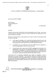 [Letter from BS Jack to F Nammour regarding progress of letter of credit]