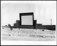 Drive-in theatre, Arcadia, screen, parking view