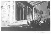 Mexico Threatre 1945, photograph of watercolor rendering, proscenium