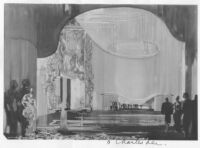 Mexico Theatre 1945, photograph of watercolor rendering, foyer