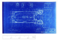 Picwood Theatre, Los Angeles, blueprint floor plan