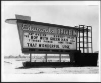 Drive-in theatre, Arcadia, sign