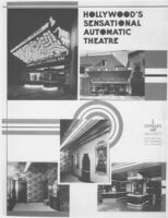 Studio Theatre, Hollywood, exterior and interior views, collage