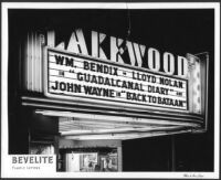 Lakewood Theatre, Lakewood, marquee