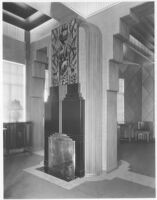 Sheehan Apartments, Beverly Hills, fireplace