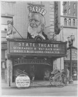 State Theatre, Stockton, marquee before remodel