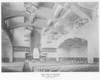 Temple Israel, Hollywood, interior, rendering