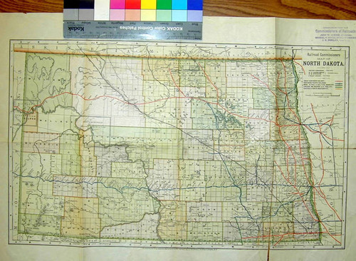 Railroad Commissioners map of North Dakota