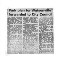 Park plan for Watsonville forwarded to City Council