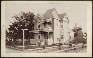 Exterior view of the E.C. Shipley residence on the corner of Clark Avenue and Eighth Street, October 12, 1894