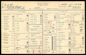 WPA household census for 932 EAST 27TH STREET, Los Angeles
