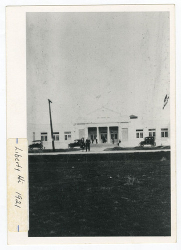 Front view of 1921 high school