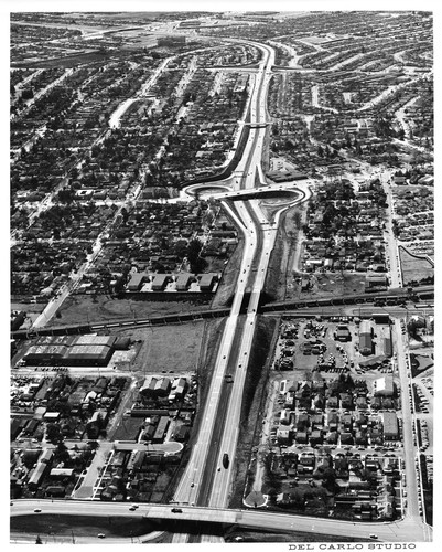 Aerial View of the San Jose, California Highway 17 Interchange
