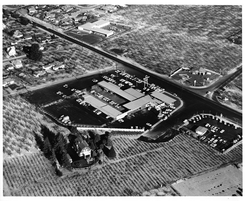 Aerial View of the Paul Swanson Ford Dealership in Los Gatos
