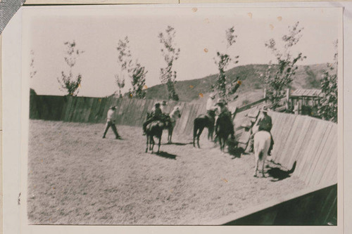Roping Arena at the Will Rogers Ranch, Rustic Canyon, Calif