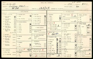 WPA household census for 123½ West 84th Street, Los Angeles County