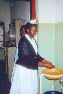 ELCT, Karagwe Diocese, Tanzania. From Nyakahanga Hospital. Water can be used several times! Ph