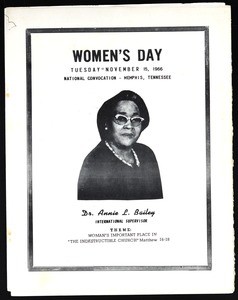 Annual Holy Convocation of the Church of God in Christ (59th: 1966), Women's day program