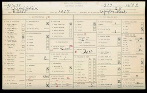 WPA household census for 1017 E 21ST ST, Los Angeles