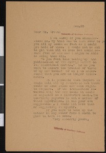 Hamlin Garland, letter, 1921-12-28, to George Platt Brett