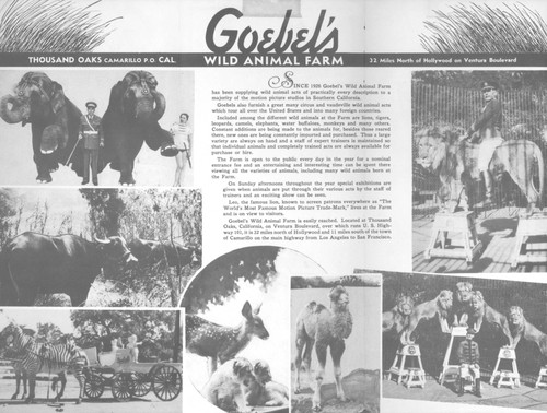 Goebel's wild animal farm