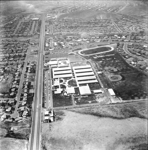 Thousand Oaks High School aerial, 1966