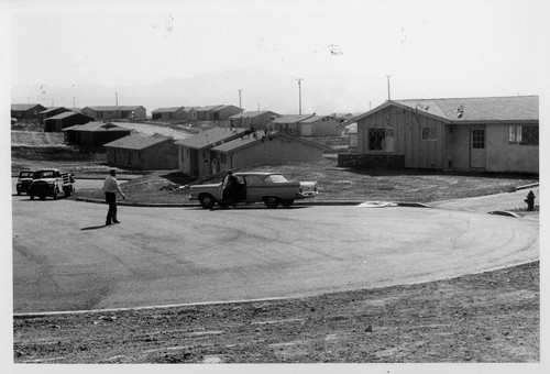 New houses in the Park Oaks subdivision used as temporary school site