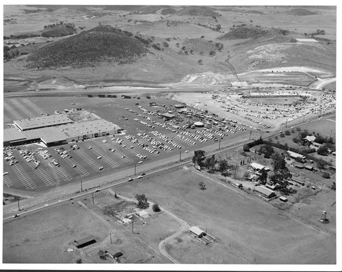 Aerial of Conejo Village Shopping Center and Conejo Valley Days