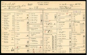 WPA household census for 789 EAST 17TH STREET, Los Angeles