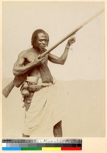 Ashanti warrior, Ghana, ca.1885-1895