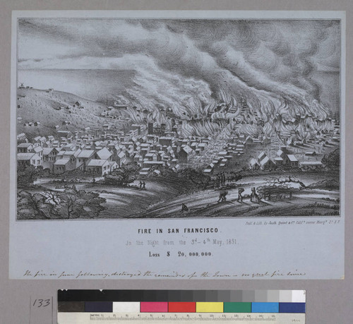 Fire in San Francisco. Jn [sic] the Night from the 3-d 4th May. 1851. Loss $20,000,000