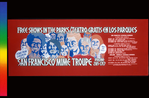 San Francisco Mime Troop, Announcement Poster for