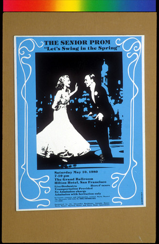 The Senior Prom: Let's Swing in the Spring, Announcement Poster for