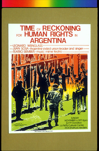 Time of Reckoning for Human Rights Argentina, Announcement Poster for