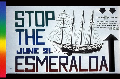 Stop the Esmeralda, Announcement Poster for