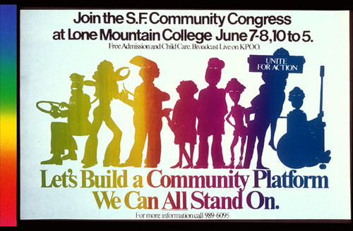 Let's Build a Community Platform we can all Stand On, Announcement Poster for