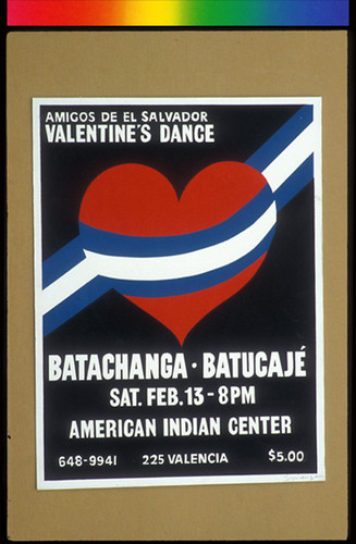 Amigos de El Salvador Valentine Stamps, Announcement Poster for