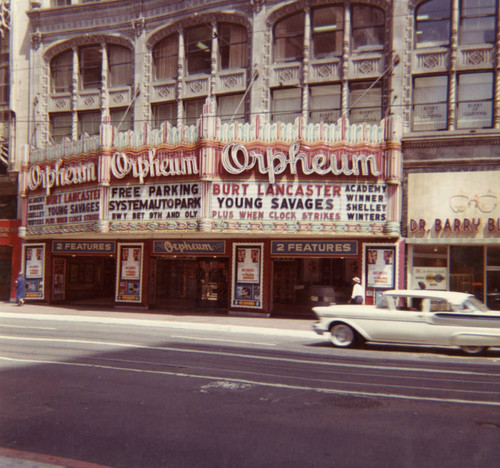 Orpheum Theater marquee