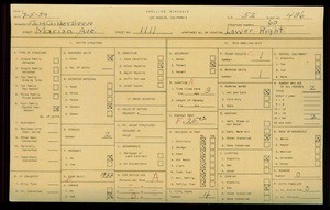 WPA household census for 1111 MARION AVENUE, Los Angeles