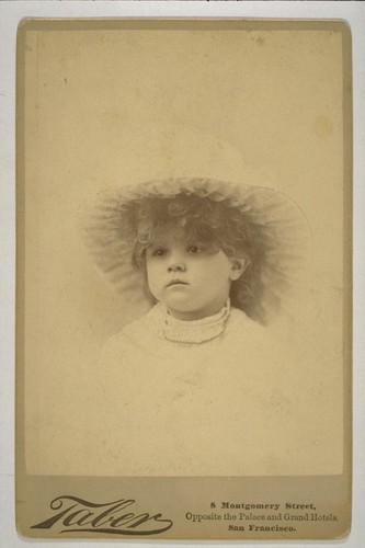 [Portrait of Louise Taber as child. Photograph by Isaiah West Taber.]