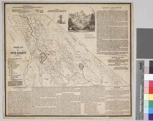 Mining map of Inyo County