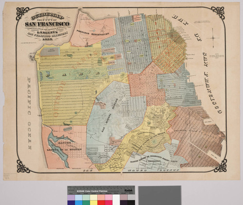 Guide map of the city of San Francisco : compiled from the official surveys and engraved expressly for Langley's San Francisco Directory