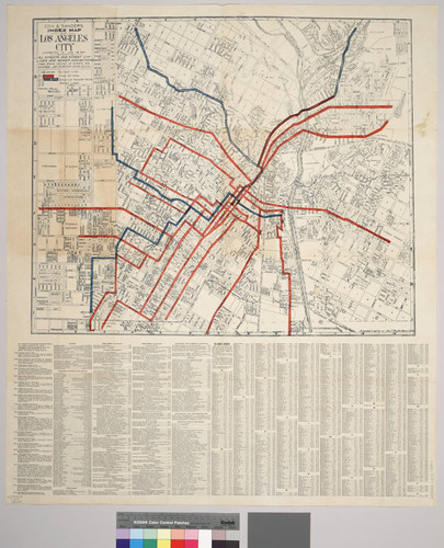 Cox and Sanders index map of Los Angeles City