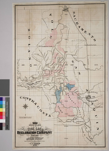 Map showing the lands of the Tide Land Reclamation Company